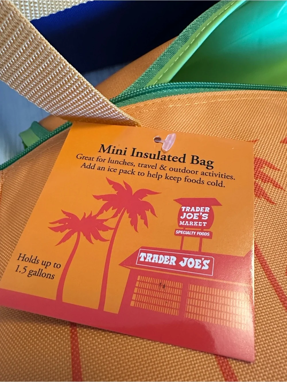 Limited Edition! Trader Joe's Insulated Lunch Totes -  Orange Tote